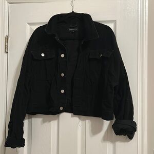 Corduroy button-up jacket